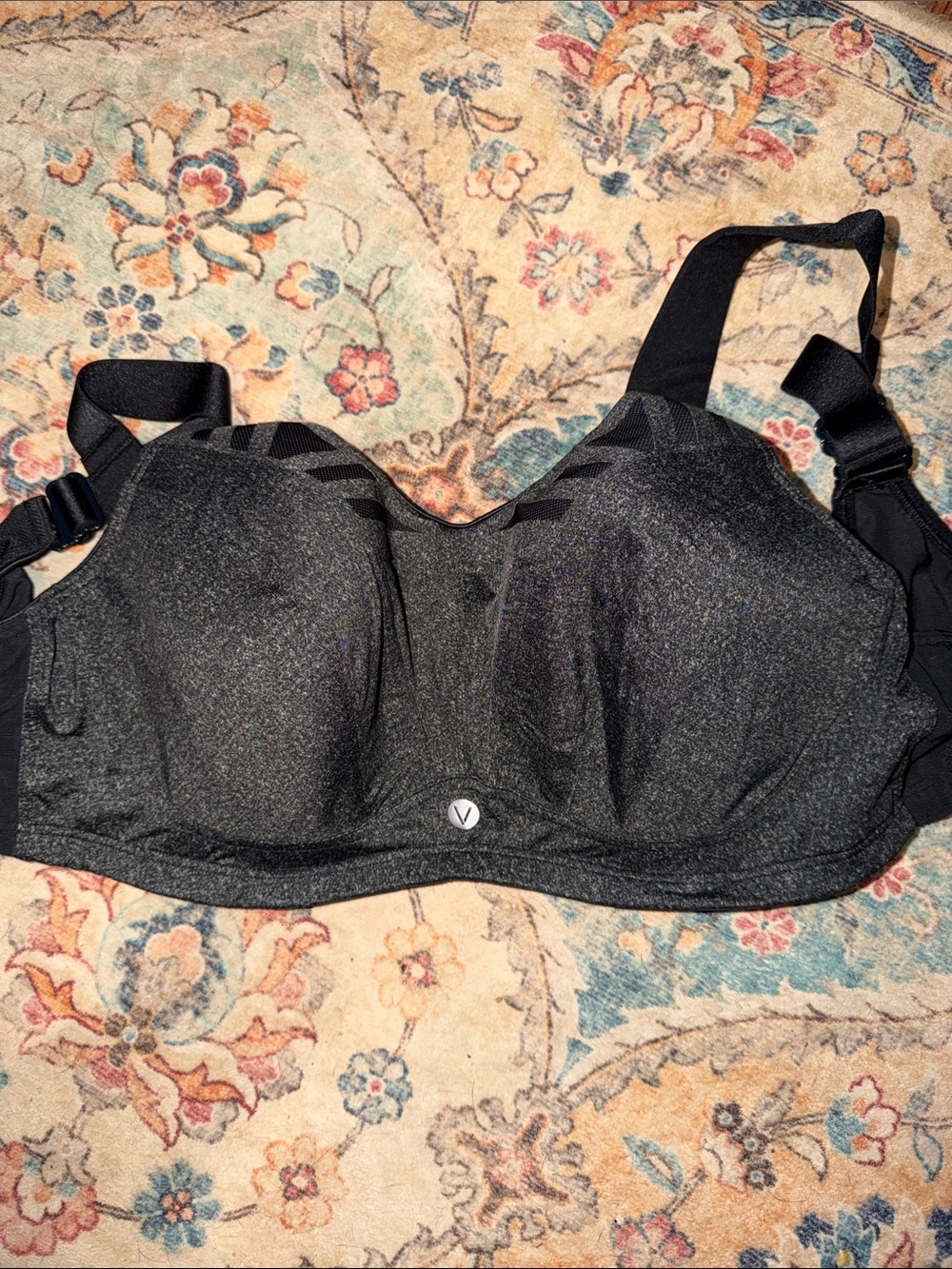 Livi Active Black Padded High-Impact Sports Bra